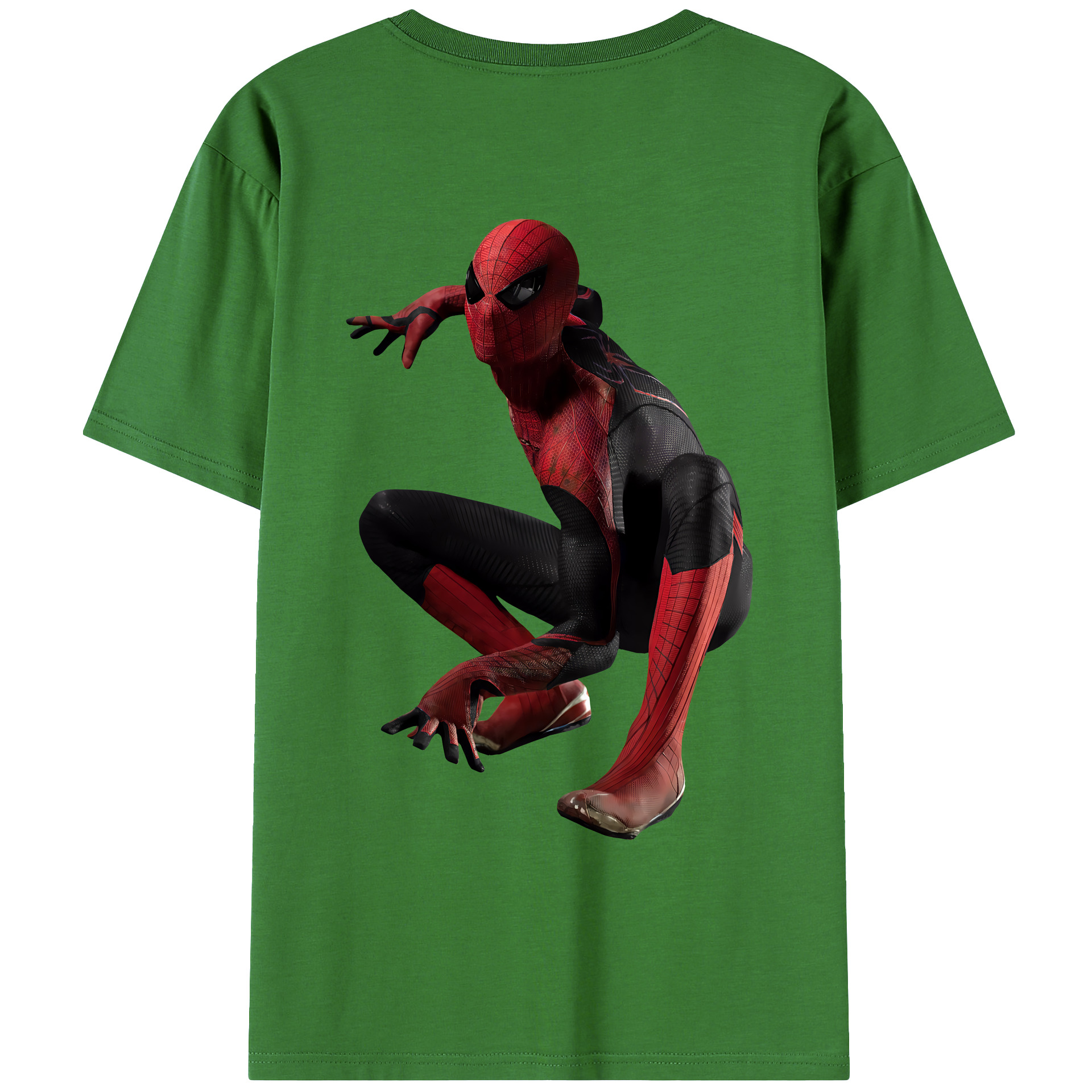 Spider Man スパイダーマン レディース半袖Tシャツ(バックプリント)